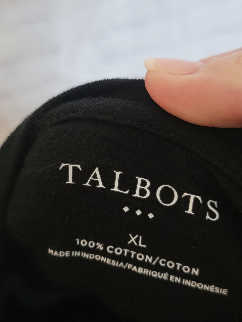 Talbots Classic Black Women's Scoop Neck Top XL - Picture 3 of 3